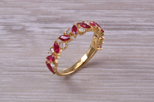 Beautiful Ruby and Diamond Eternity Ring