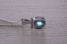 Load image into Gallery viewer, Sky Blue Topaz Necklace Made From Solid Sterling Silver