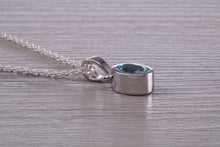 Load image into Gallery viewer, Sky Blue Topaz Necklace Made From Solid Sterling Silver