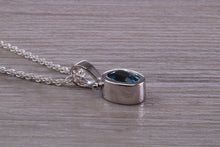 Load image into Gallery viewer, London Blue Topaz Necklace Made From Solid Sterling Silver