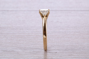 Classic One carat Princess cut Diamond Solitaire, Simple and Elegant Design