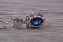 Load image into Gallery viewer, One carat Beautiful Blue Sapphire Necklace