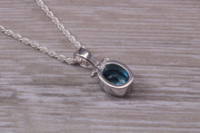 Load image into Gallery viewer, London Blue Topaz Necklace Made From Solid Sterling Silver