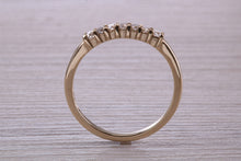 Load image into Gallery viewer, Seven Stone Diamond set Yellow Gold Eternity Ring