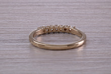 Load image into Gallery viewer, Seven Stone Diamond set Yellow Gold Eternity Ring