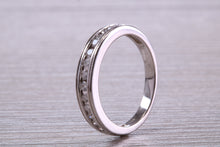 Load image into Gallery viewer, Traditional Round cut Diamond set 18ct White Gold Eternity Ring