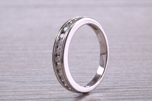 Traditional Round cut Diamond set 18ct White Gold Eternity Ring