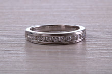 Load image into Gallery viewer, Traditional Round cut Diamond set 18ct White Gold Eternity Ring