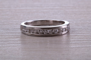 Traditional Round cut Diamond set 18ct White Gold Eternity Ring