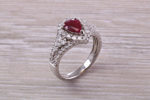 Very Dressy One carat Ruby and Diamond Ring