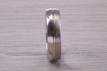 Load image into Gallery viewer, Sterling Silver 6 mm Wide Fashioned Band