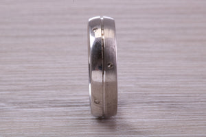 Sterling Silver 6 mm Wide Fashioned Band