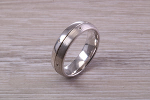 Sterling Silver 6 mm Wide Fashioned Band