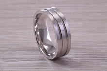 Load image into Gallery viewer, Sterling Silver 8 mm Wide Fashioned Band