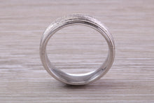 Load image into Gallery viewer, Sterling Silver 6 mm Wide Fashioned Band