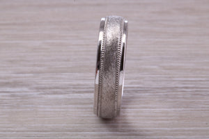 Sterling Silver 6 mm Wide Fashioned Band