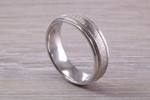 Load image into Gallery viewer, Sterling Silver 6 mm Wide Fashioned Band