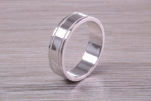 Load image into Gallery viewer, Sterling Silver 6 mm Wide Fashioned Band