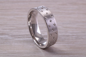 Sterling Silver 6 mm Wide Fashioned Band