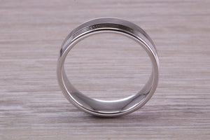 Sterling Silver 6 mm Wide Fashioned Band