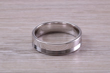 Load image into Gallery viewer, Sterling Silver 6 mm Wide Fashioned Band