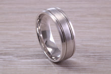 Load image into Gallery viewer, Sterling Silver 8 mm Wide Fashioned Band