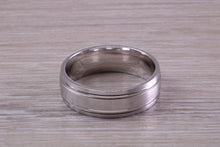 Load image into Gallery viewer, Sterling Silver 8 mm Wide Fashioned Band