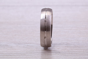 Sterling Silver 6 mm Wide Fashioned Band