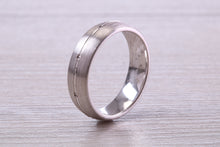 Load image into Gallery viewer, Sterling Silver 6 mm Wide Fashioned Band