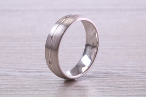 Sterling Silver 6 mm Wide Fashioned Band