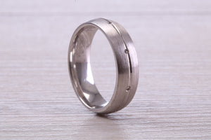 Sterling Silver 6 mm Wide Fashioned Band