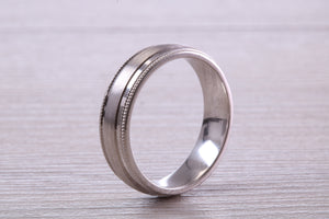 Sterling Silver 6 mm Wide Fashioned Band