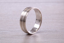 Load image into Gallery viewer, Sterling Silver 6 mm Wide Fashioned Band