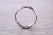 Load image into Gallery viewer, Sterling Silver 6 mm Wide Fashioned Band