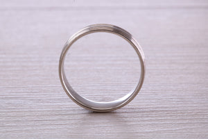 Sterling Silver 6 mm Wide Fashioned Band