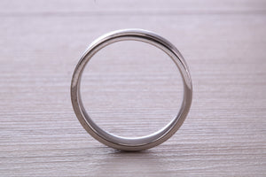 Sterling Silver 6 mm Wide Fashioned Band