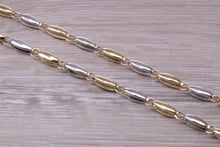 Load image into Gallery viewer, Two Tone Gold Fancy Link 18 inch Long Necklace