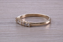 Load image into Gallery viewer, Seven Stone Diamond set Yellow Gold Eternity Ring