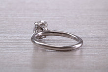 Load image into Gallery viewer, Stunning One carat Certified Oval cut Diamond set Platinum Solitaire