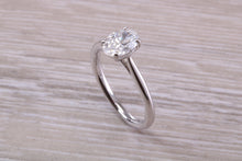 Load image into Gallery viewer, Stunning One carat Certified Oval cut Diamond set Platinum Solitaire