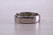 Load image into Gallery viewer, 6 mm wide Diamond set White Gold Band