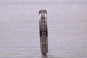 Traditional Round cut Diamond set 18ct White Gold Eternity Ring