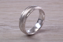 Load image into Gallery viewer, Sterling Silver 6 mm Wide Fashioned Band