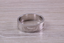 Load image into Gallery viewer, Sterling Silver 6 mm Wide Fashioned Band