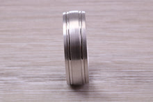 Load image into Gallery viewer, Sterling Silver 8 mm Wide Fashioned Band