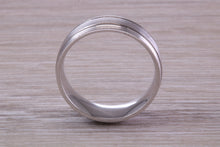 Load image into Gallery viewer, Sterling Silver 8 mm Wide Fashioned Band