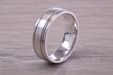 Load image into Gallery viewer, Sterling Silver 8 mm Wide Fashioned Band