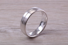 Load image into Gallery viewer, Sterling Silver 6 mm Wide Fashioned Band