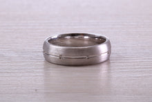 Load image into Gallery viewer, Sterling Silver 6 mm Wide Fashioned Band