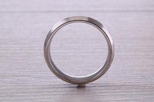 Sterling Silver 6 mm Wide Fashioned Band